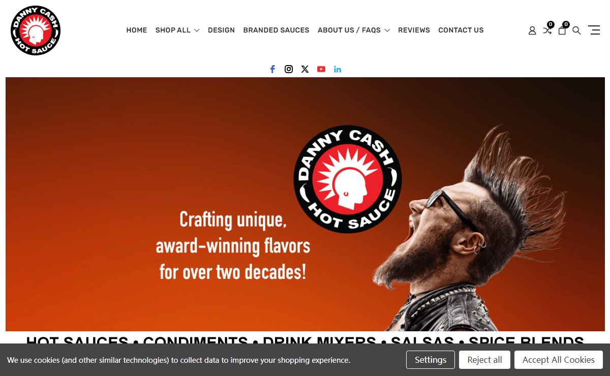 Danny Cash's Branded Sauces