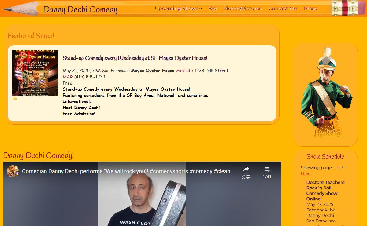 Danny Dechi Comedy – Off the Wall Stand Up