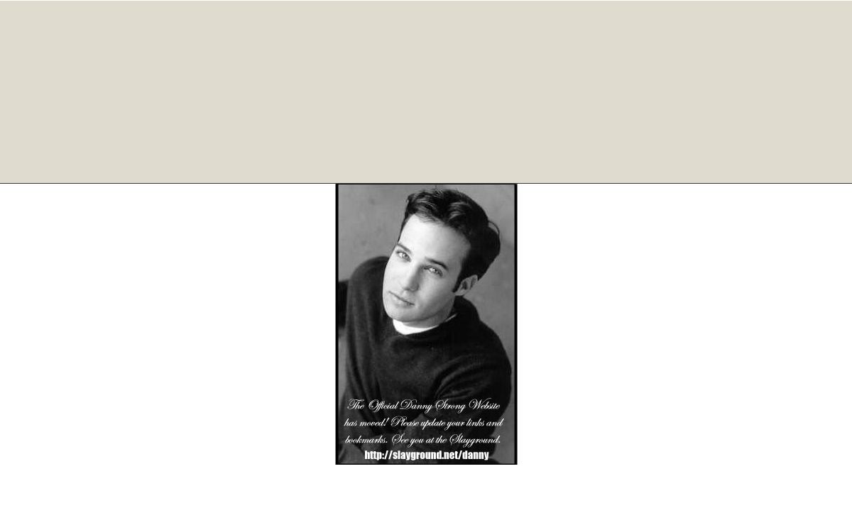 The Official Danny Strong Website