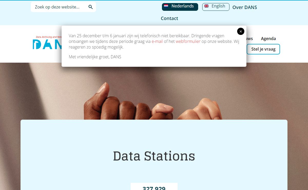 DANS | Expertisecentrum & repository voor onderzoeksdata