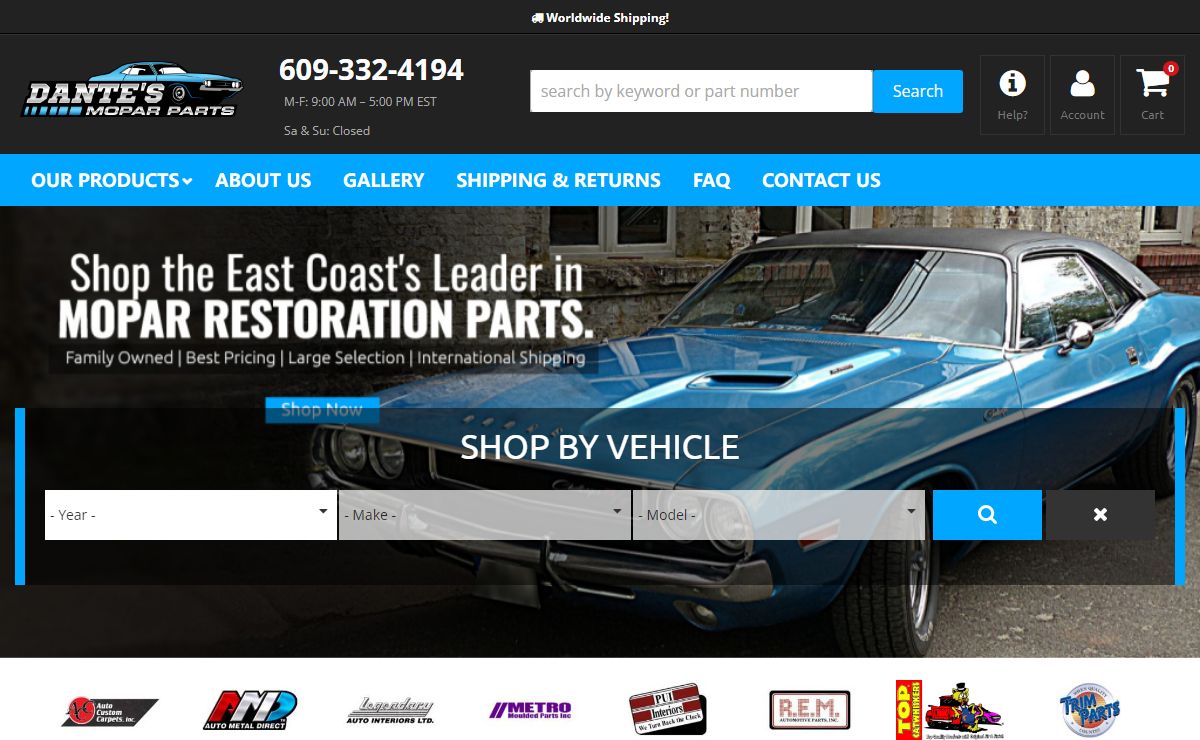 Dante’s | Mopar Parts Catalog |Classic Muscle Car Parts &#8211; Buy Mopar Parts and Classic Auto Accessories Online