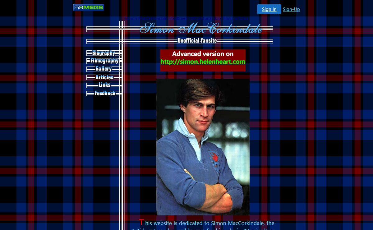 Simon MacCorkindale site