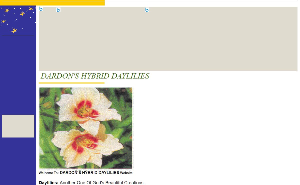 DARDON'S HYBRID DAYLILIES