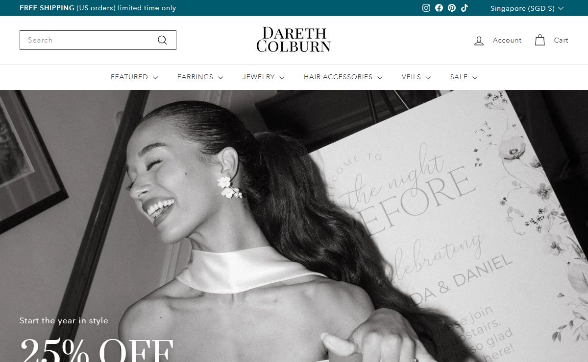 Shop Wedding Headpieces, Veils & Jewelry | Dareth Colburn