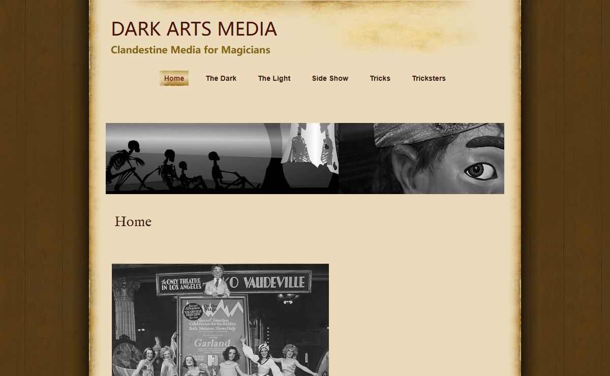 Home | DARK ARTS MEDIA | Eddie Garland