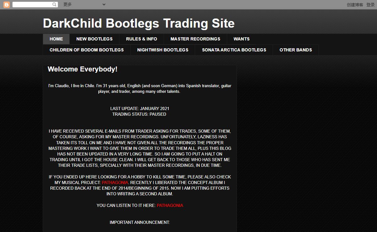 DarkChild Bootlegs Trading Site