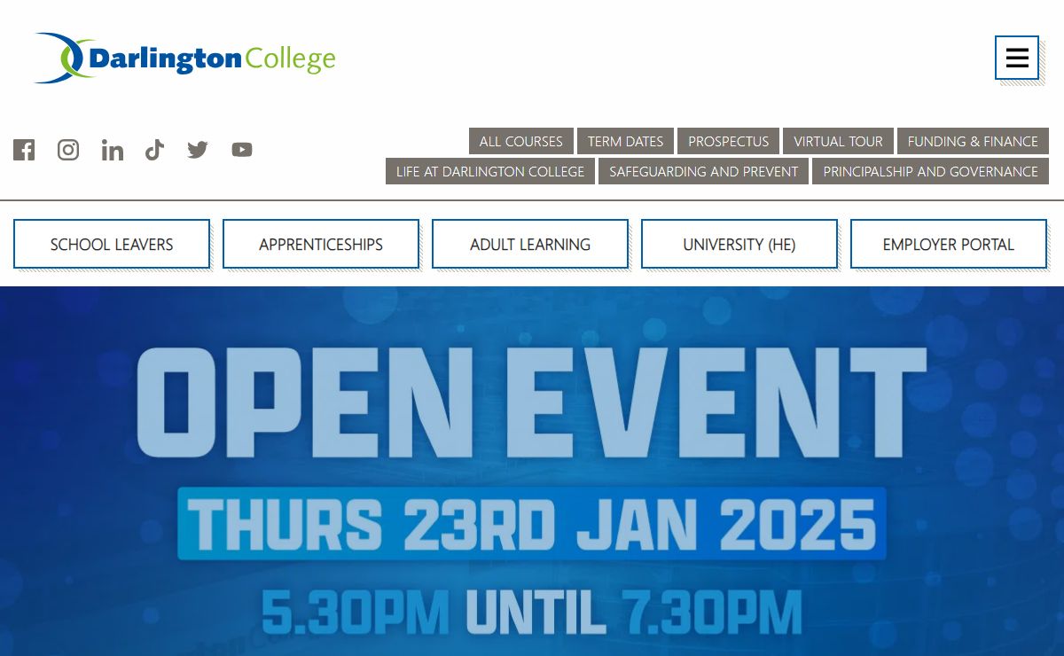 Darlington College - Don’t Just Learn It, Live It