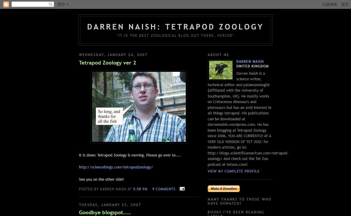 Darren Naish: Tetrapod Zoology