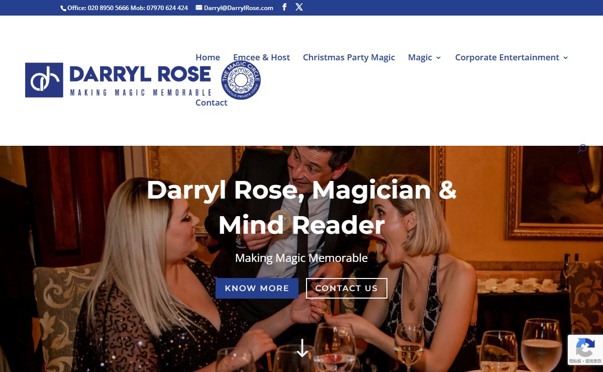 Hire the Best London Magician | Darryl Rose Magician