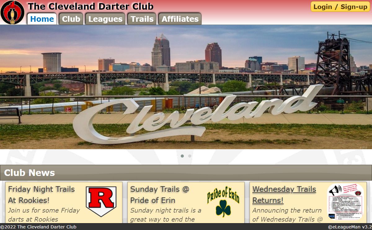 Welcome To The Cleveland Darter Club