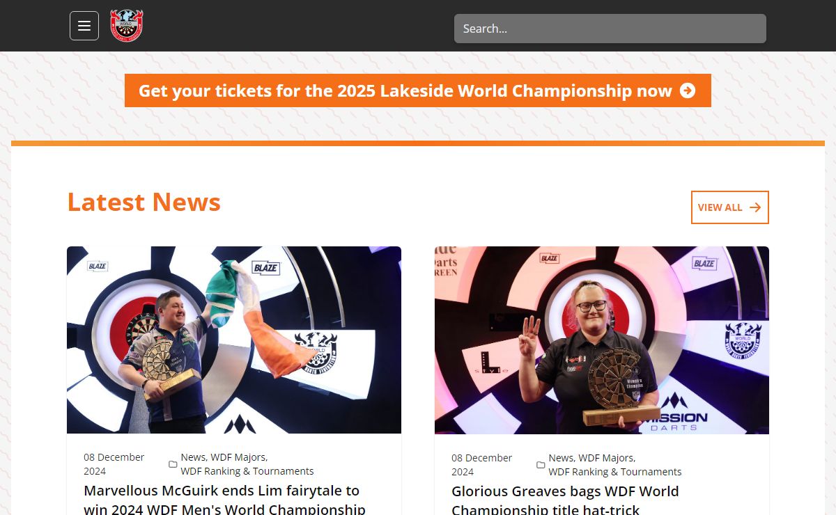 WDF – World Darts Federation
