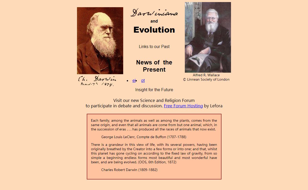 Evolution -- Charles Darwin & A. R. Wallace