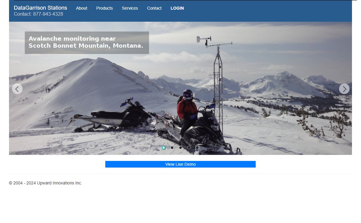 DataGarrison Satellite Weather Station Portal