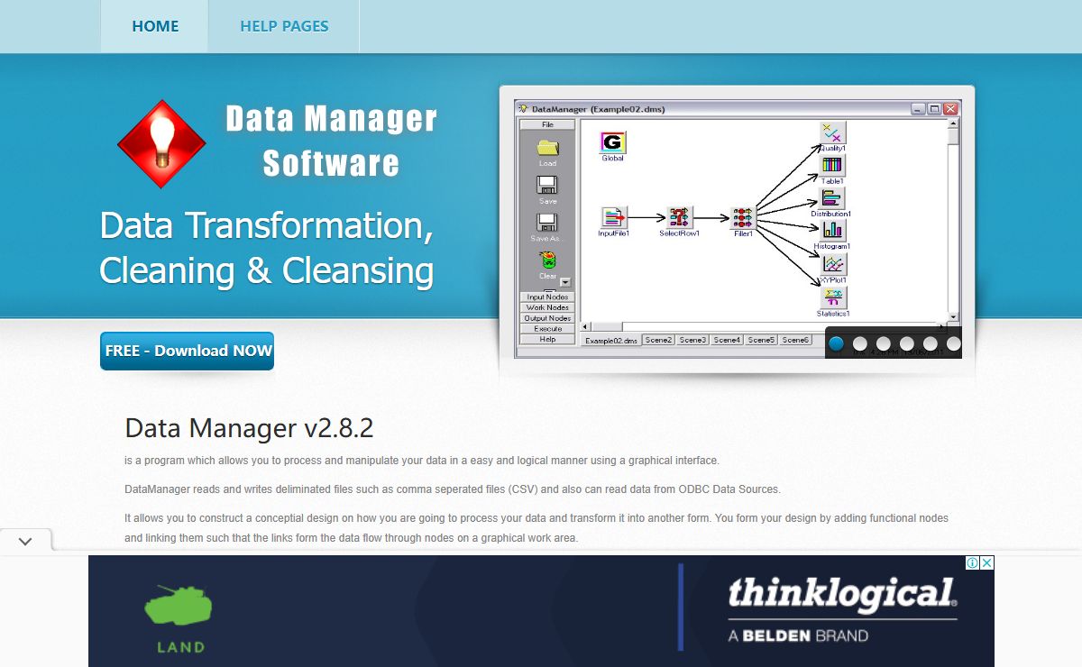 Data Manager - Free Software - Data Transformation, Data Cleaning, Data Cleansing - DataManager.com.au