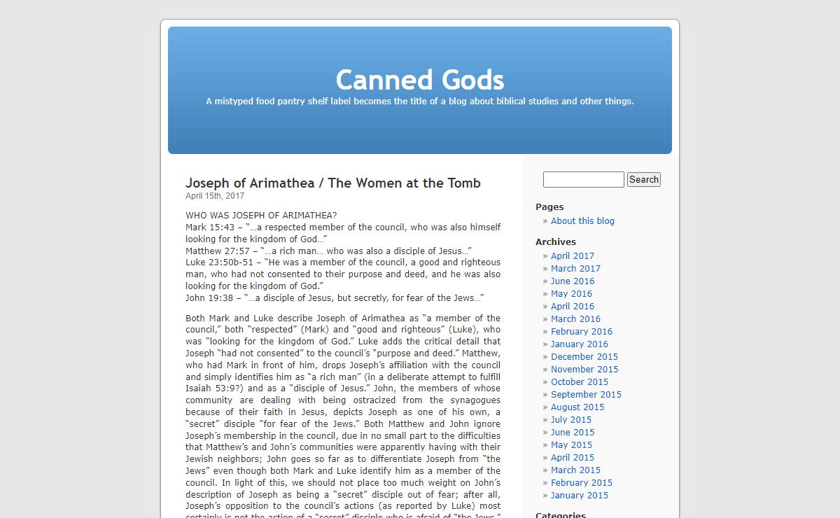 Canned Gods