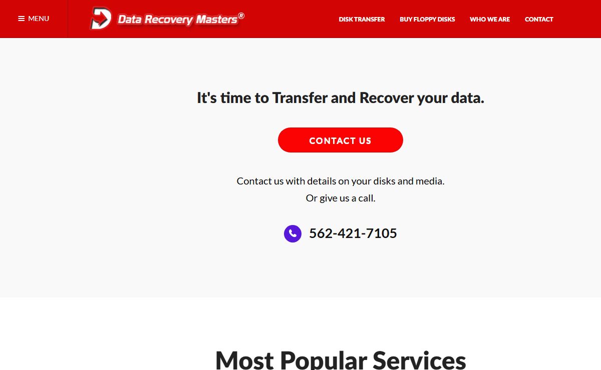 Data Recovery Masters - Transfer Disks to CD DVD USB Flash Drive