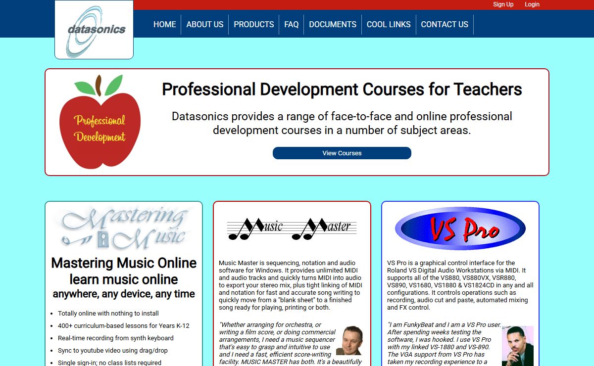 Datasonics Homepage