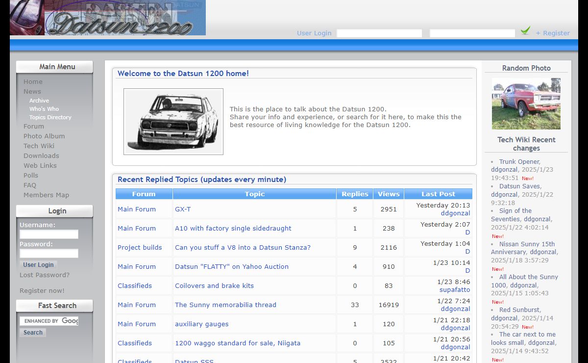 1200 Club - Worldwide Datsun 1200 Owners - News : Datsun 1200 Club