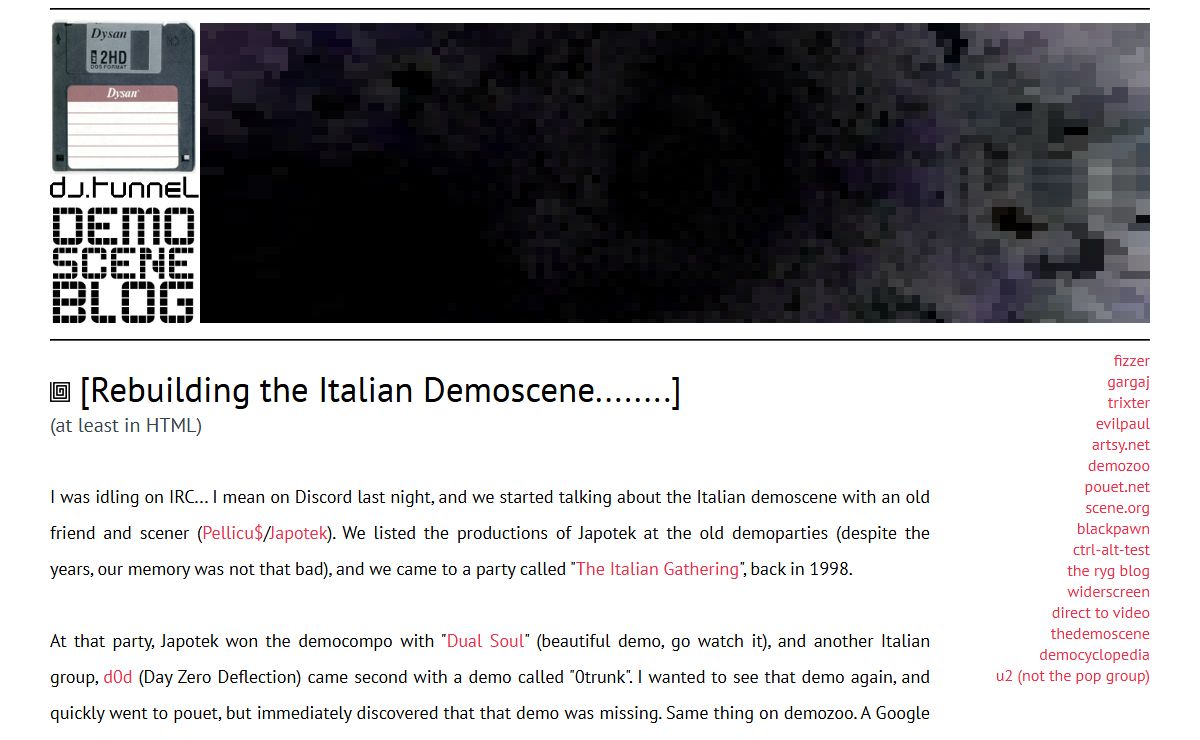 the Tunnel - demoscene blog
