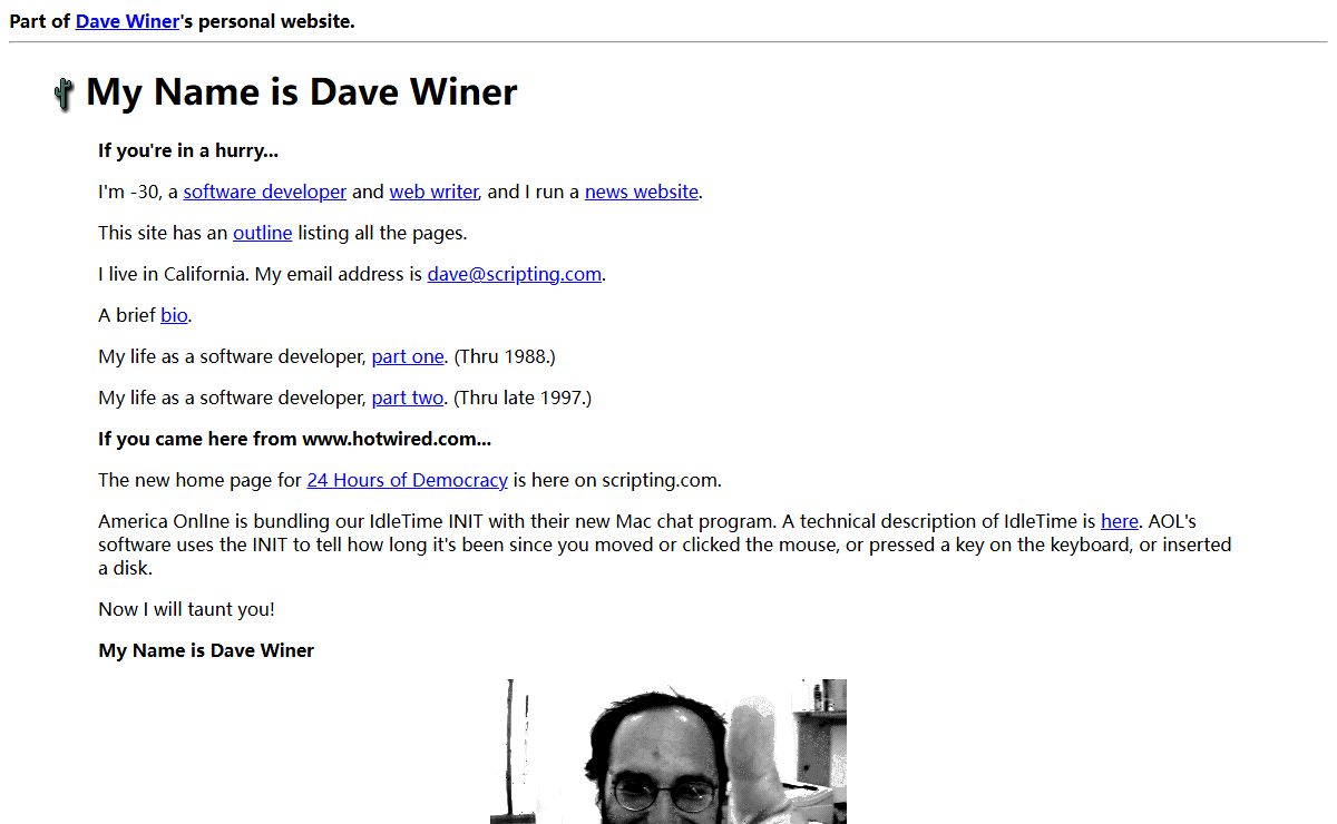 My Name is Dave Winer