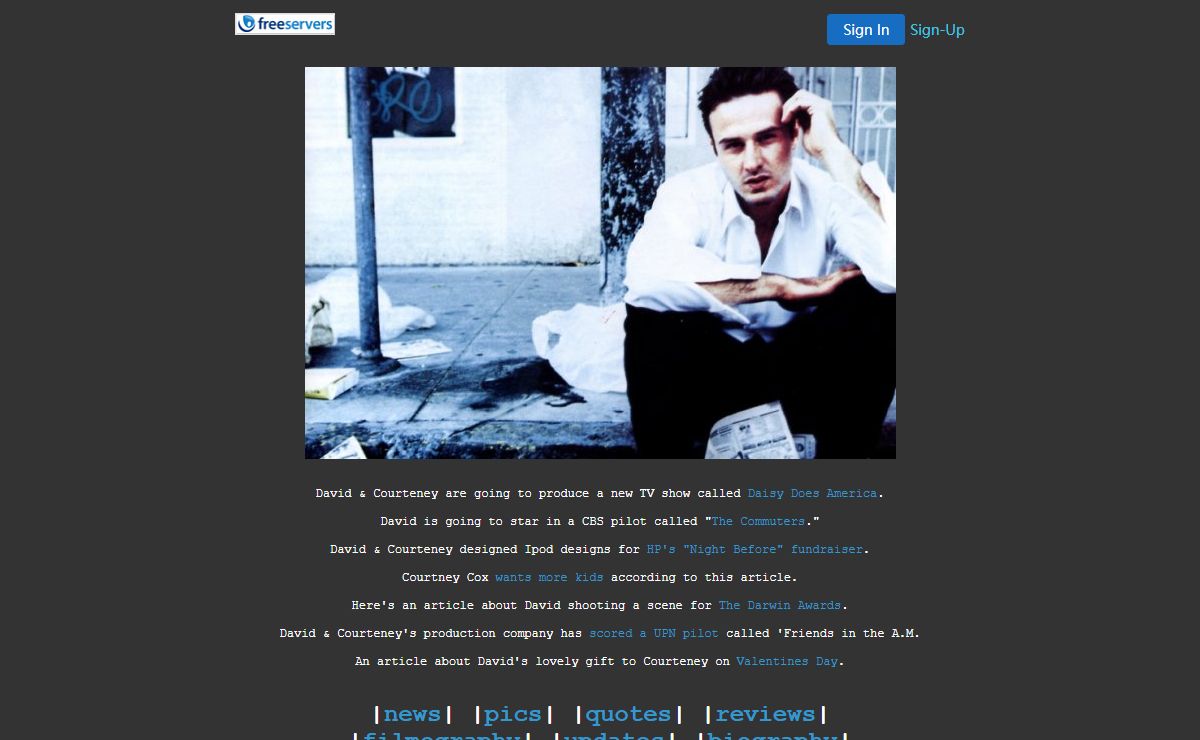 Jen's David Arquette Site