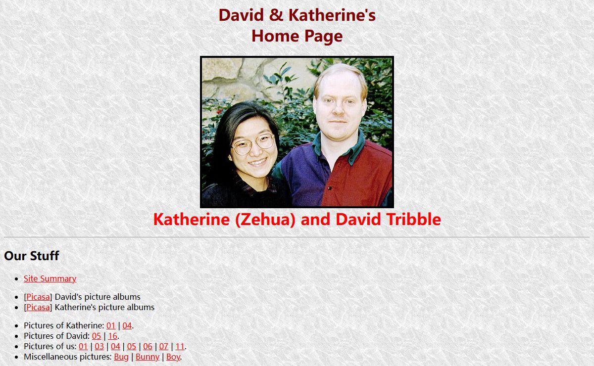 Tribble's Home Page