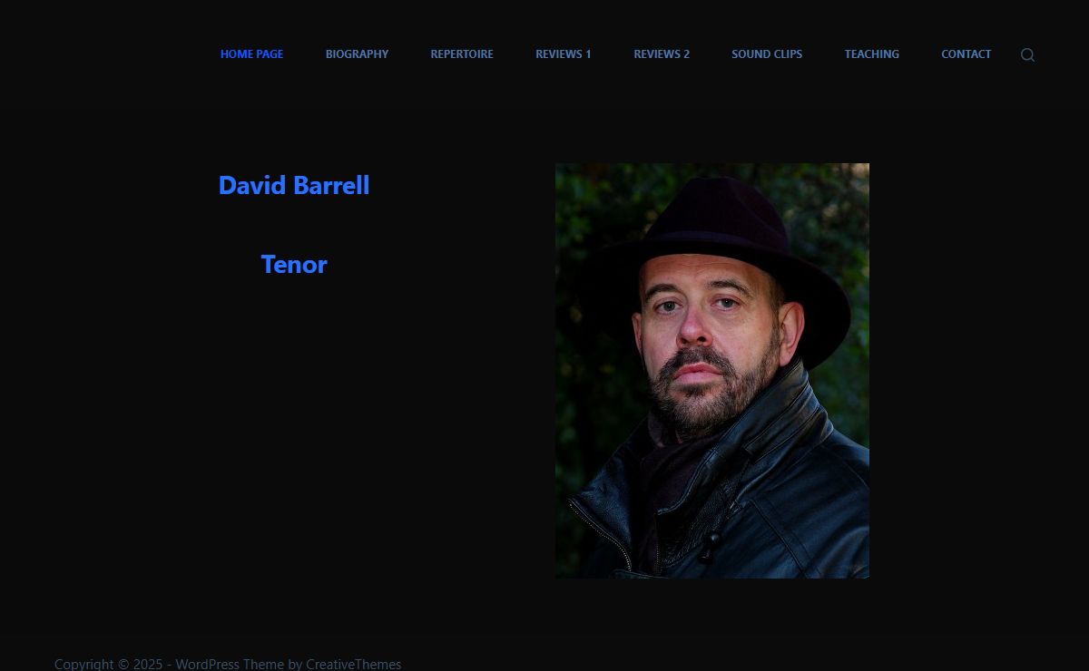 David Barrell Tenor