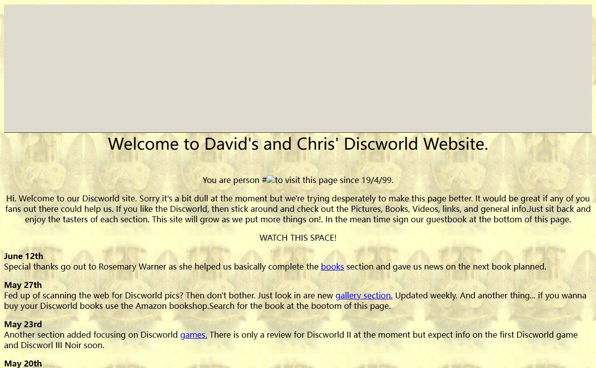 David's and Chris' Discworld Website