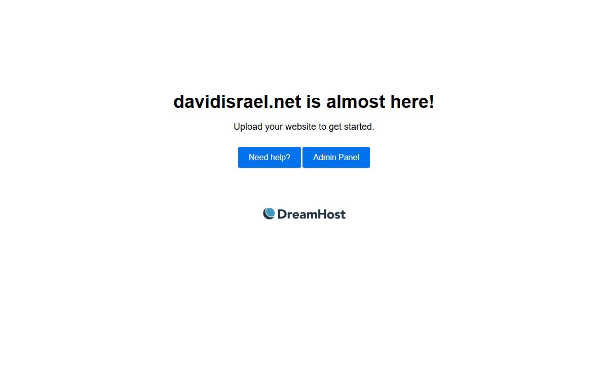 davidisrael.net is almost here!