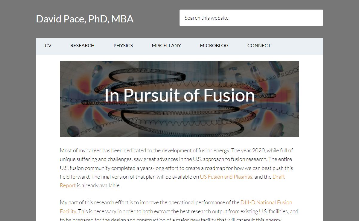 David Pace, PhD, MBA