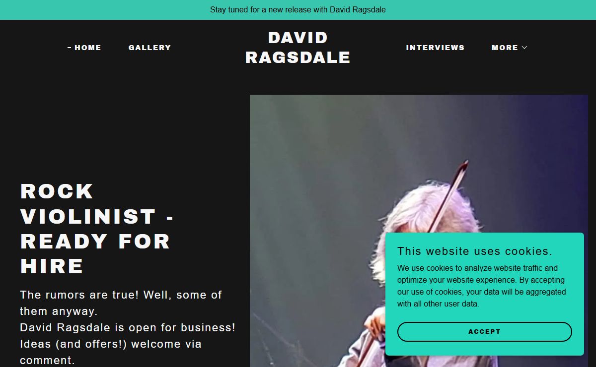 David Ragsdale - Violinist, Guitarist, Kansas