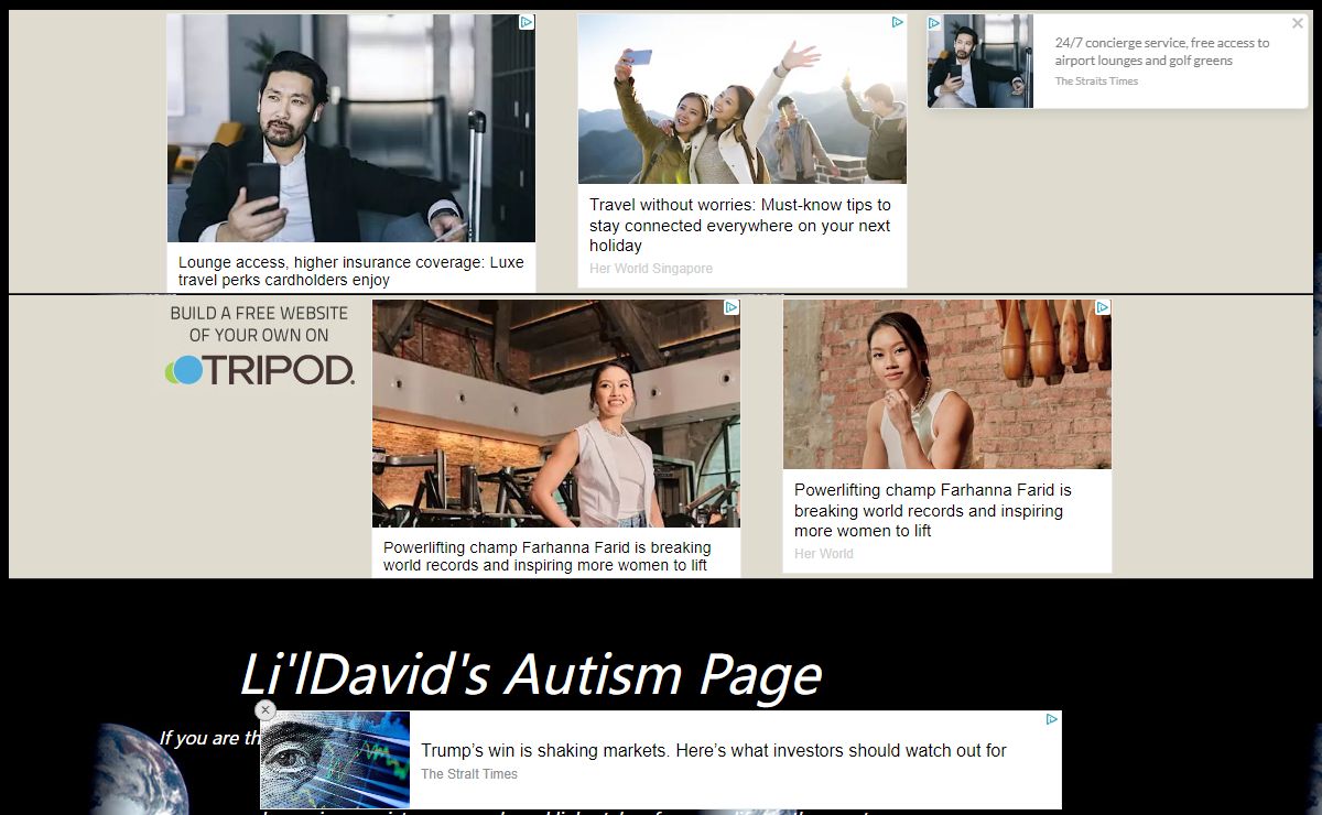 Autism-Lil David's Autism Page