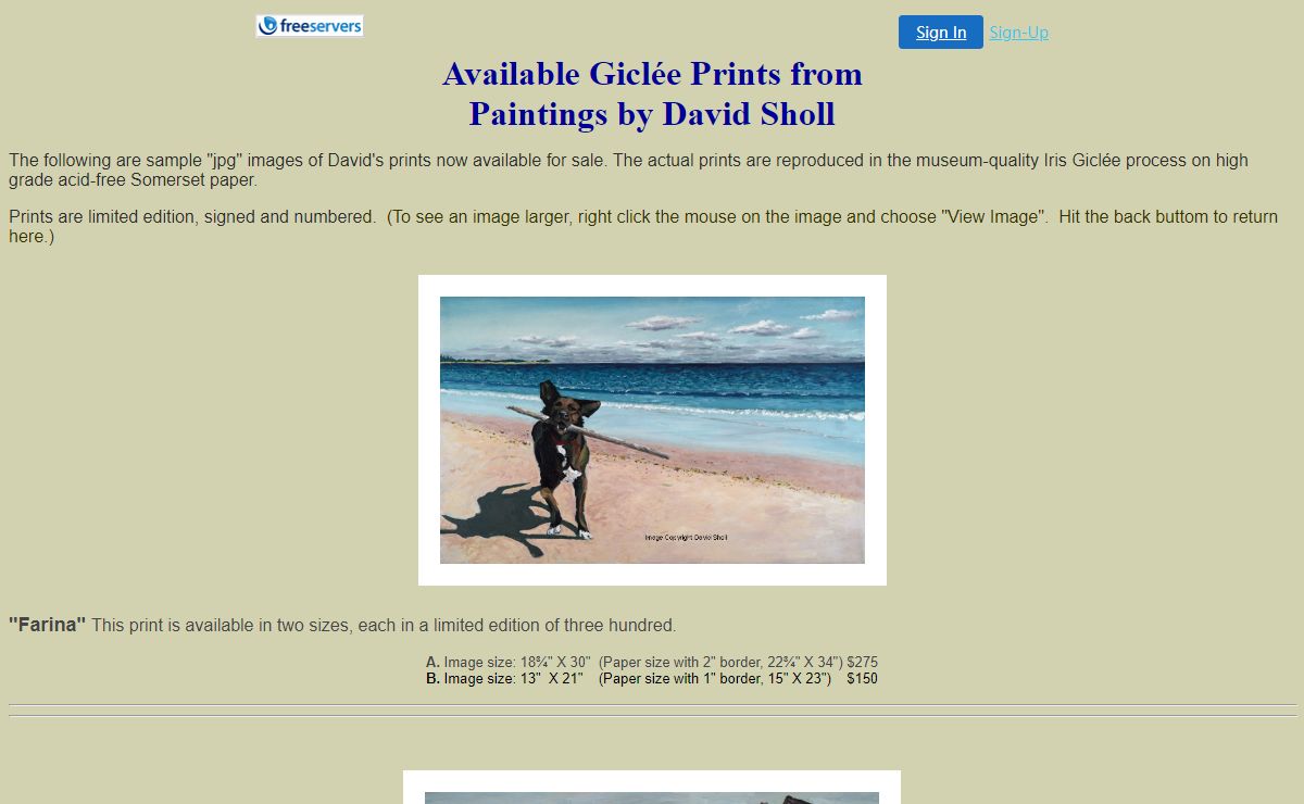 David Sholl Prints