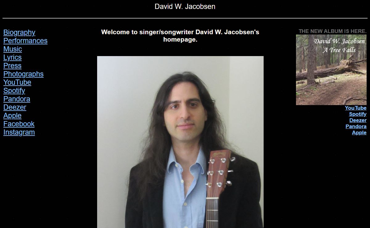 Singer/Songwriter David W. Jacobsen's Homepage