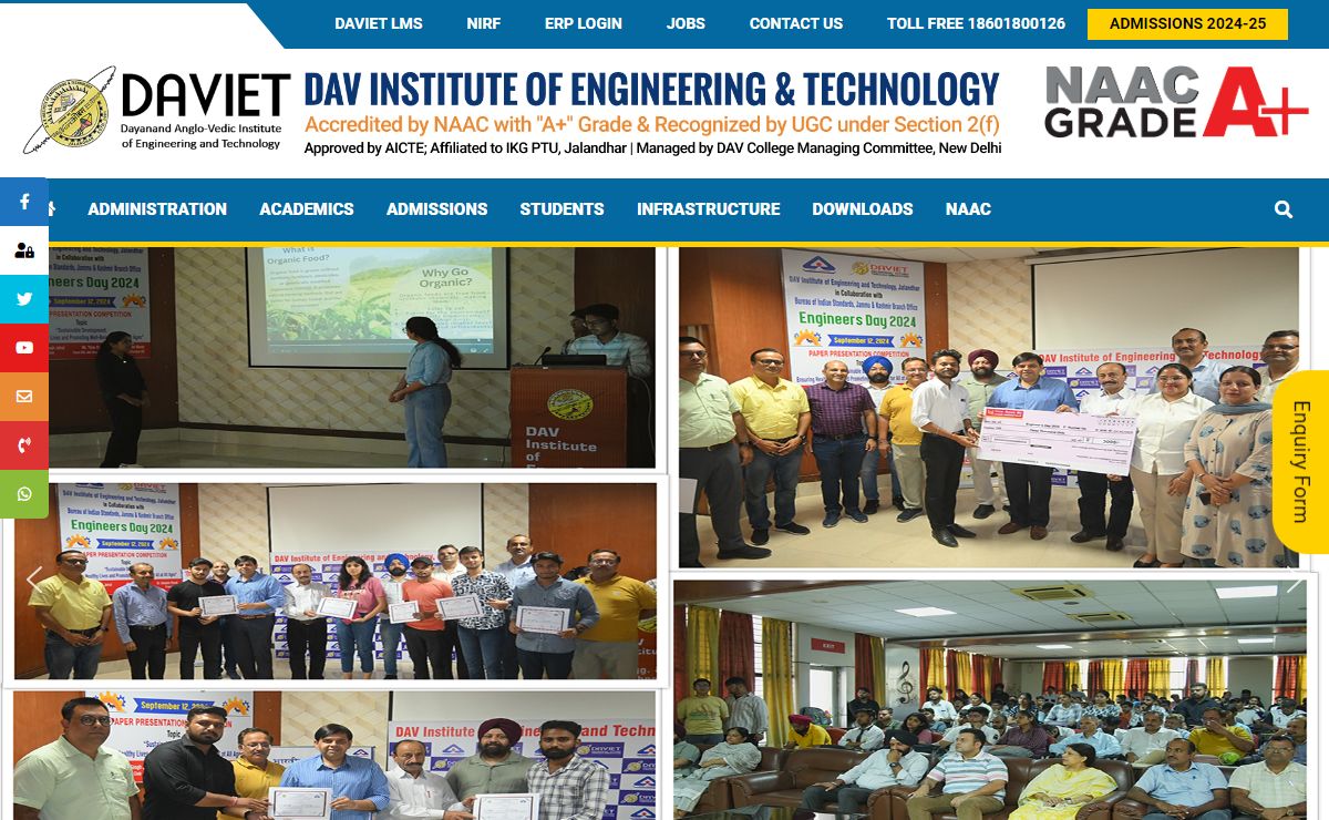 DAV Institute of Engineering and Technology – (A Unit of Dayanand Anglo Vedic College Trust & Management Society)