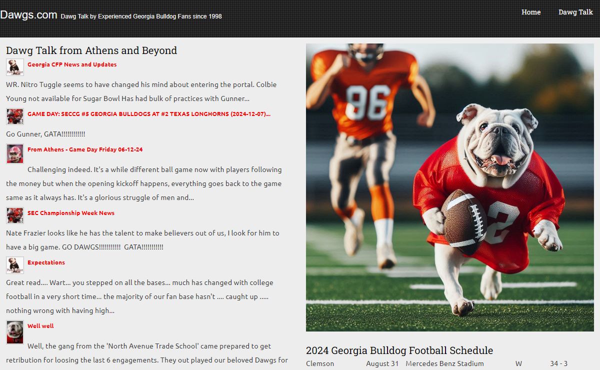 Georgia Bulldogs Dawg Talk