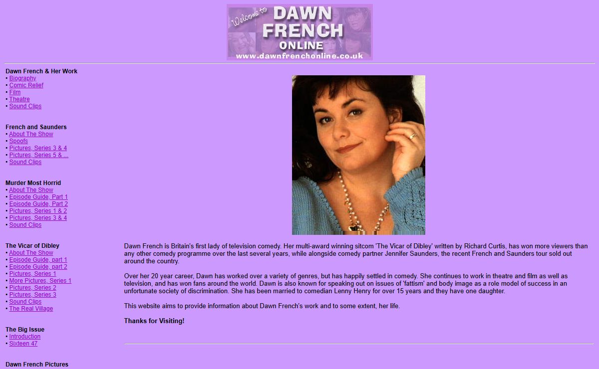 Dawn French - comedy GOD