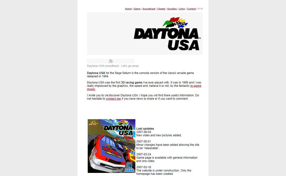 Daytona USA - The Video Game (Sega Saturn)