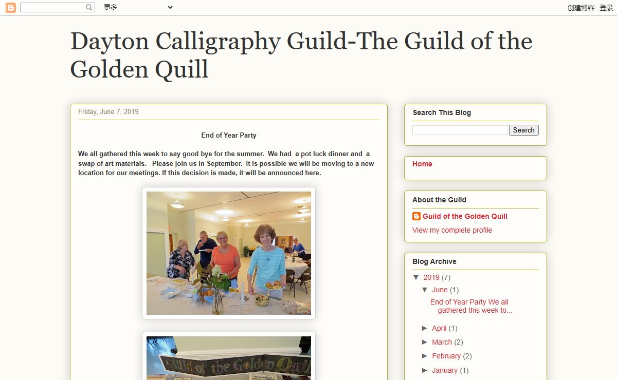 Dayton Calligraphy Guild-The Guild of the Golden Quill
