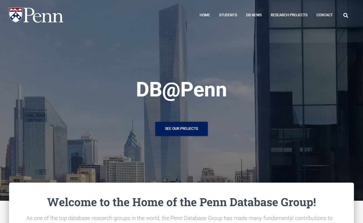 Penn Database Group – Inventing the future of data management!