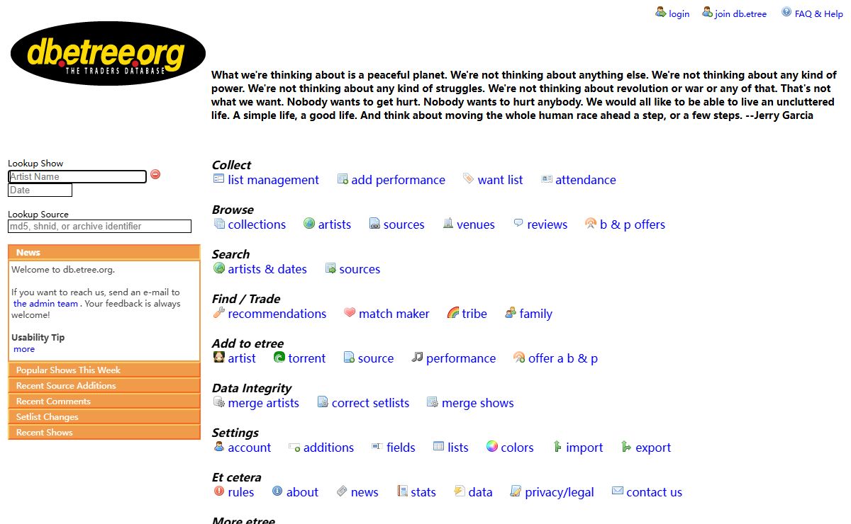 db.etree.org
