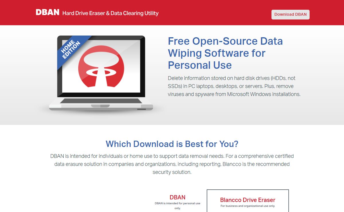 Data Removal: Darik's Boot and Nuke - DBAN