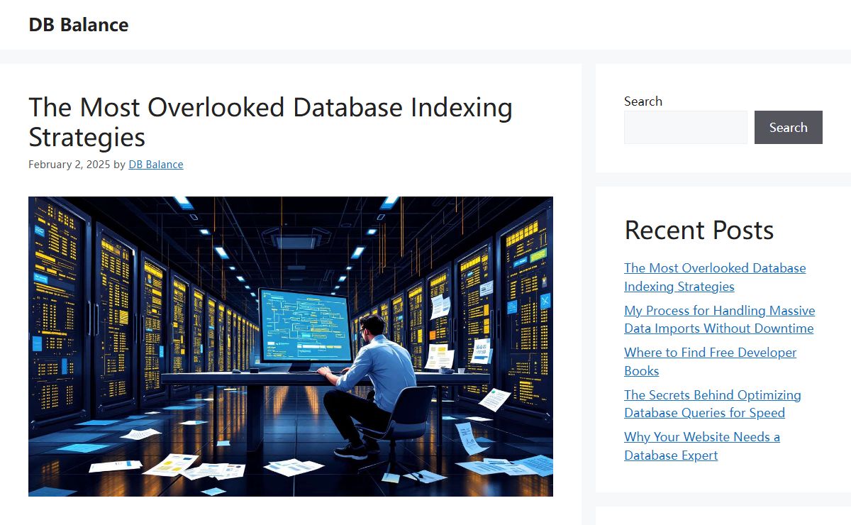 DB Balance – Web dev specializing in database transitions