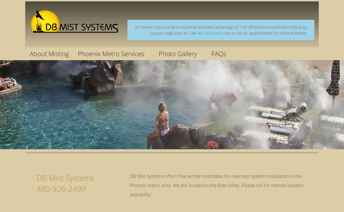DB Mist Systems - Menu