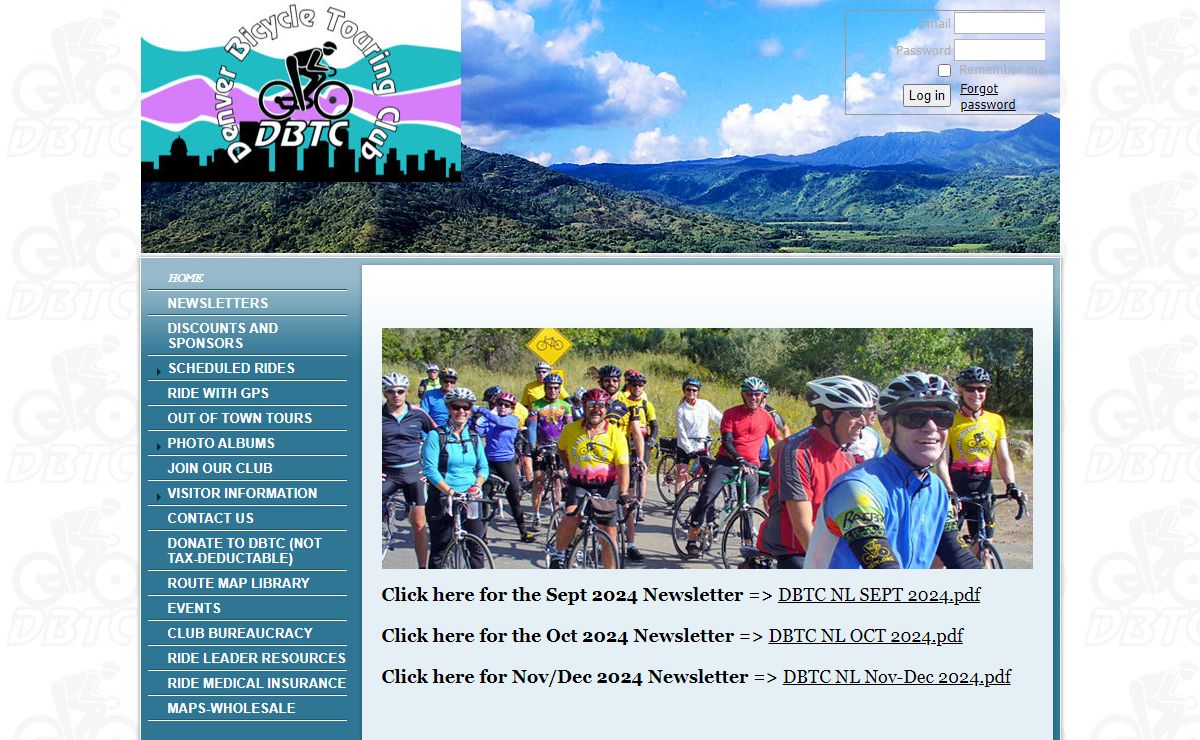 Denver Bicycle Touring Club, Inc - Home