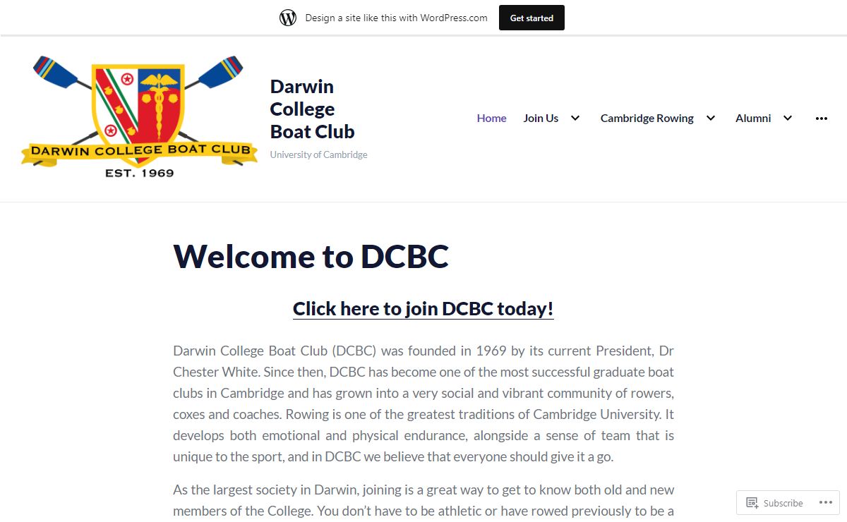 Darwin College Boat Club – University of Cambridge