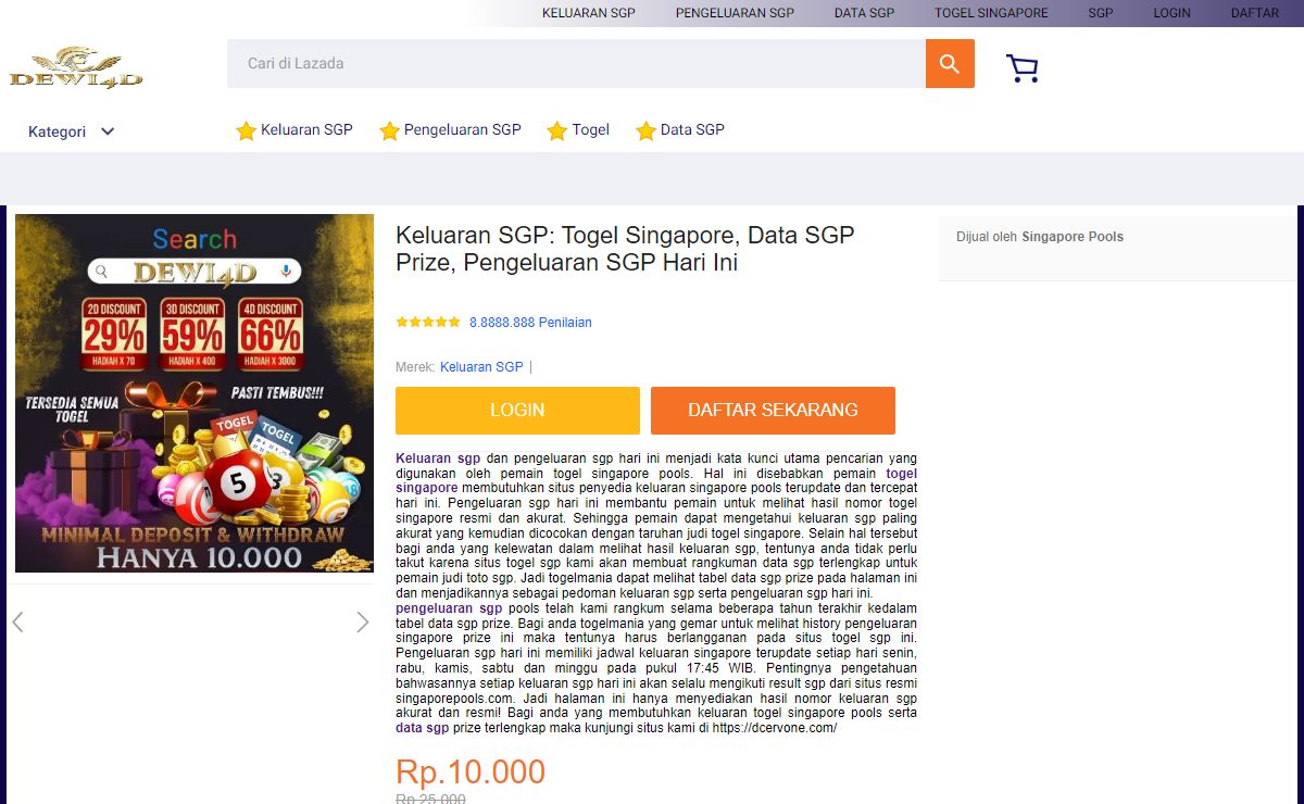 Keluaran SGP: Togel Singapore, Data SGP Prize, Pengeluaran SGP Hari Ini