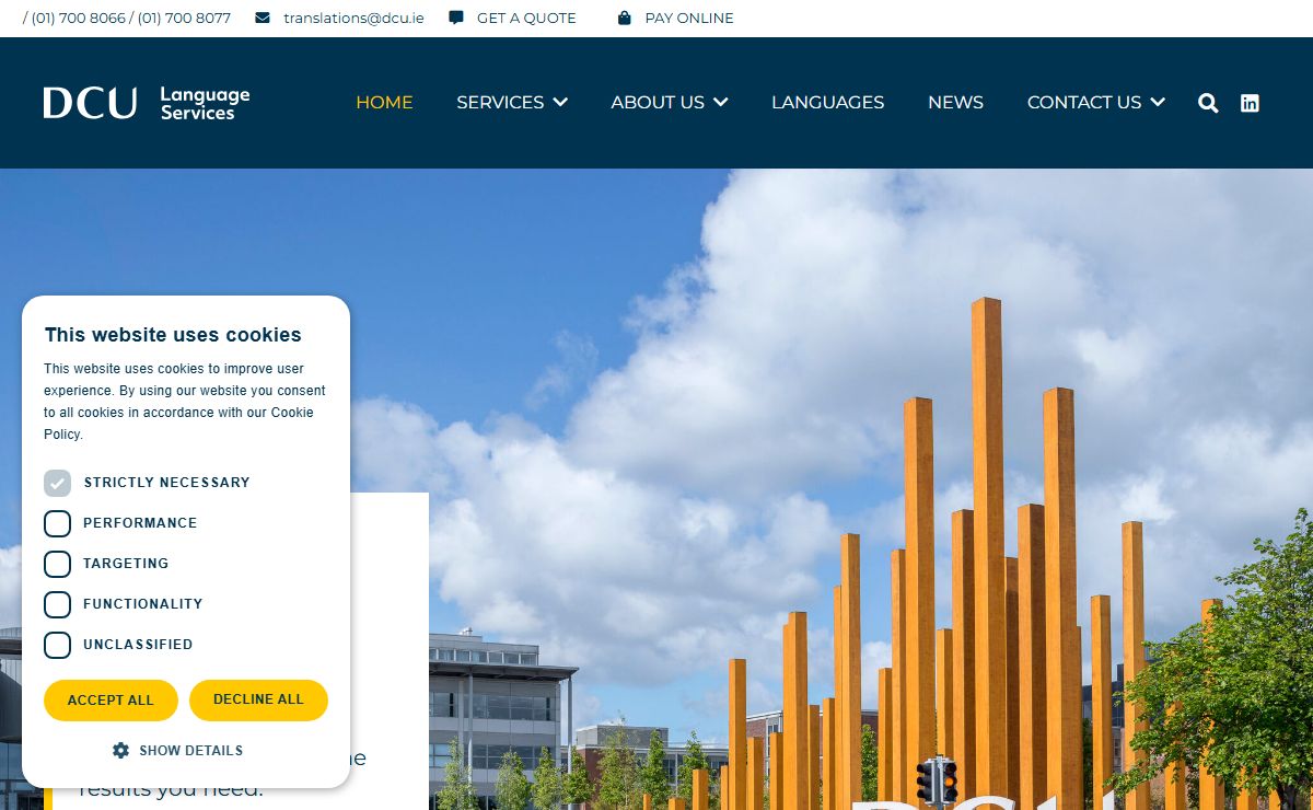 DCU Language Services | Home | Translation Agency in Dublin