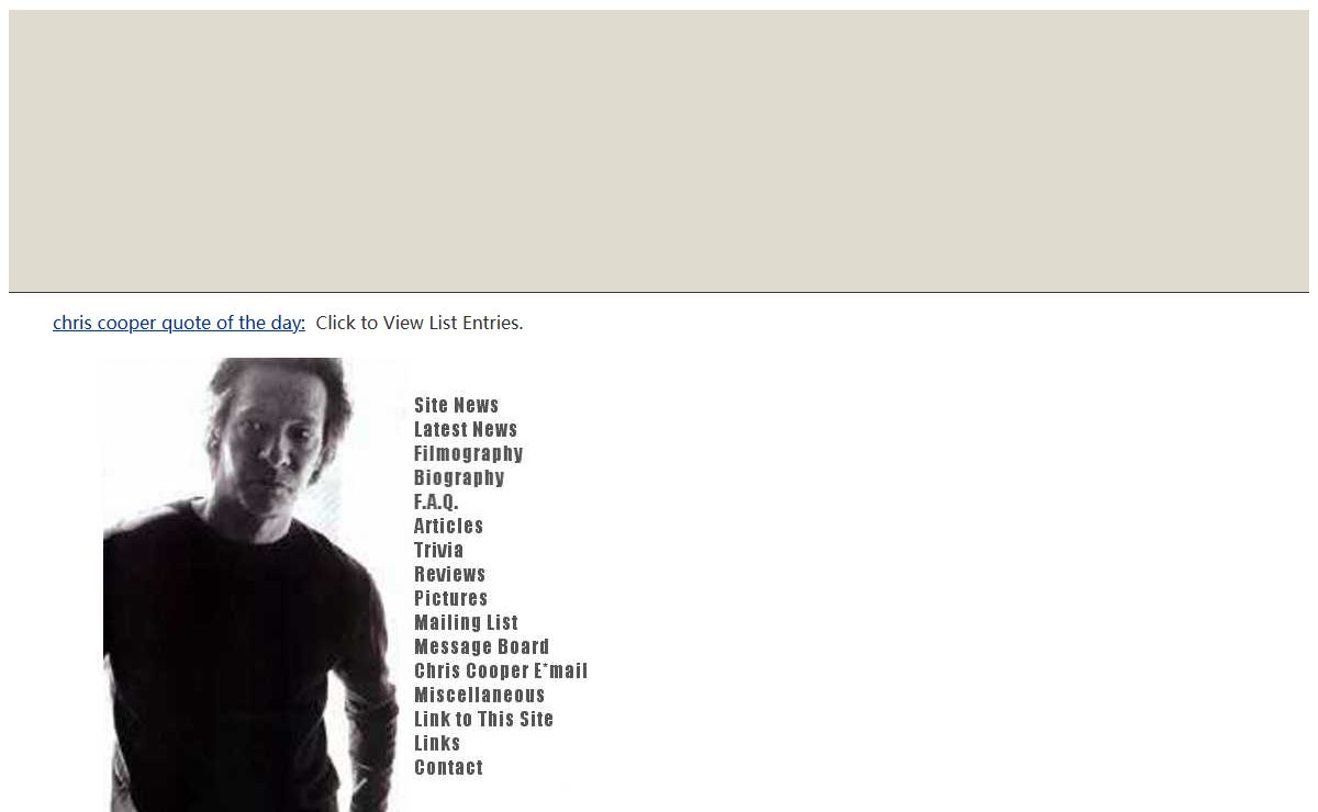 daryn's CHRIS COOPER page