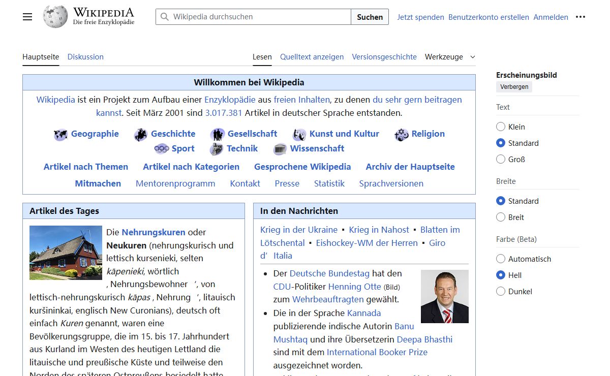Wikipedia – Die freie Enzyklopädie